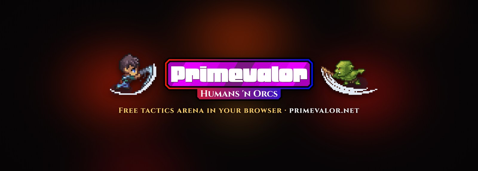 Primevalor: Humans 'n Orcs. Free tactics arena in your browser, primevalor.net
